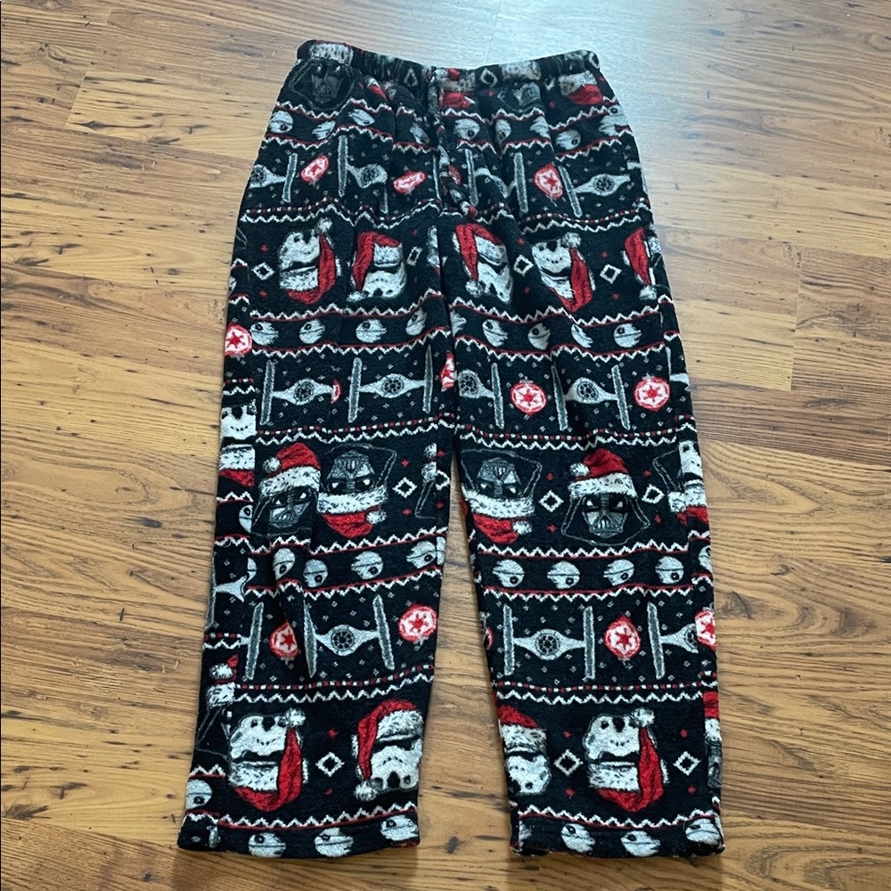 Adult Size Medium Star Wars Pajama Bottoms - Black and Red